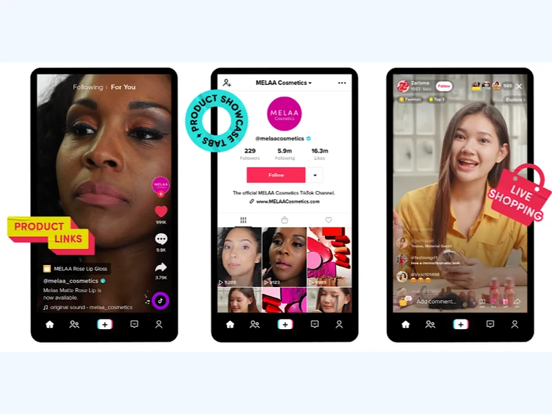 TikTok Shop 与线索获取广告展示示例